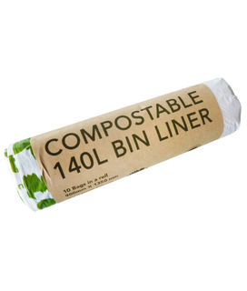 140L Compostable Wheelie Bin Liners - Ecobags