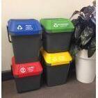 Bin Label Transparent - RECYCLE METAL & PLASTIC - for Bin Identification - Vegware